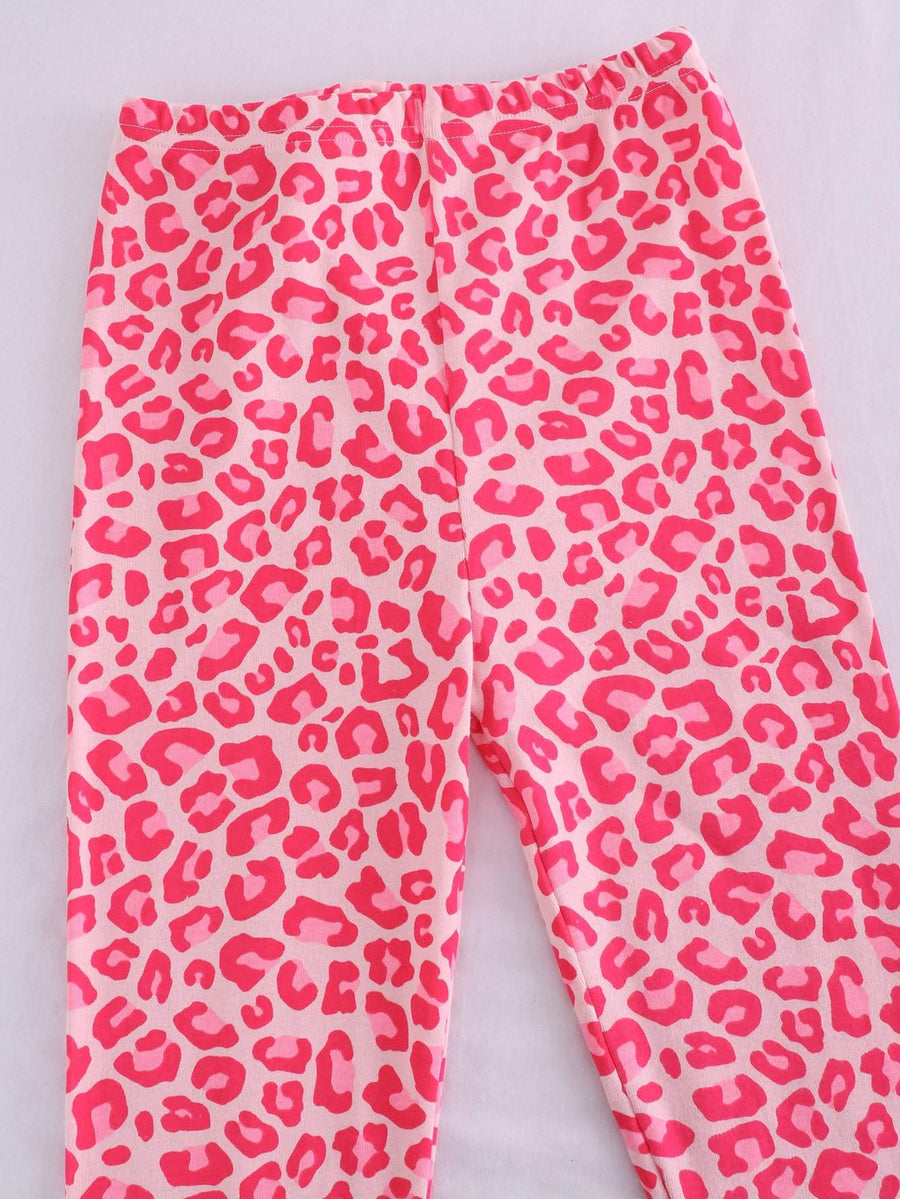 Girls' Snug Fit Cotton Sheep Cat Hedgehog sloth Pajama Set Sleepwear