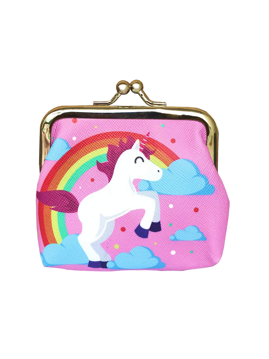 Unicorn Gifts for Girls - Unicorn Drawstring Backpack/Makeup Bag/Bracelet/Necklace/Hair Ties/Keychain/Sticker (Pink Flower 3)