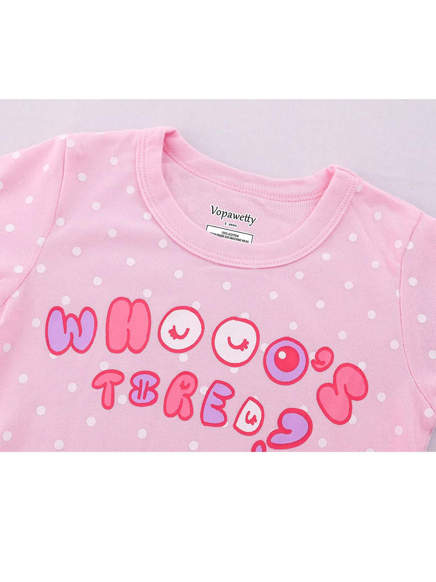 Girls' 6-Piece Snug-Fit Cotton Pajama Set Sleepwear Unicorn/Dots