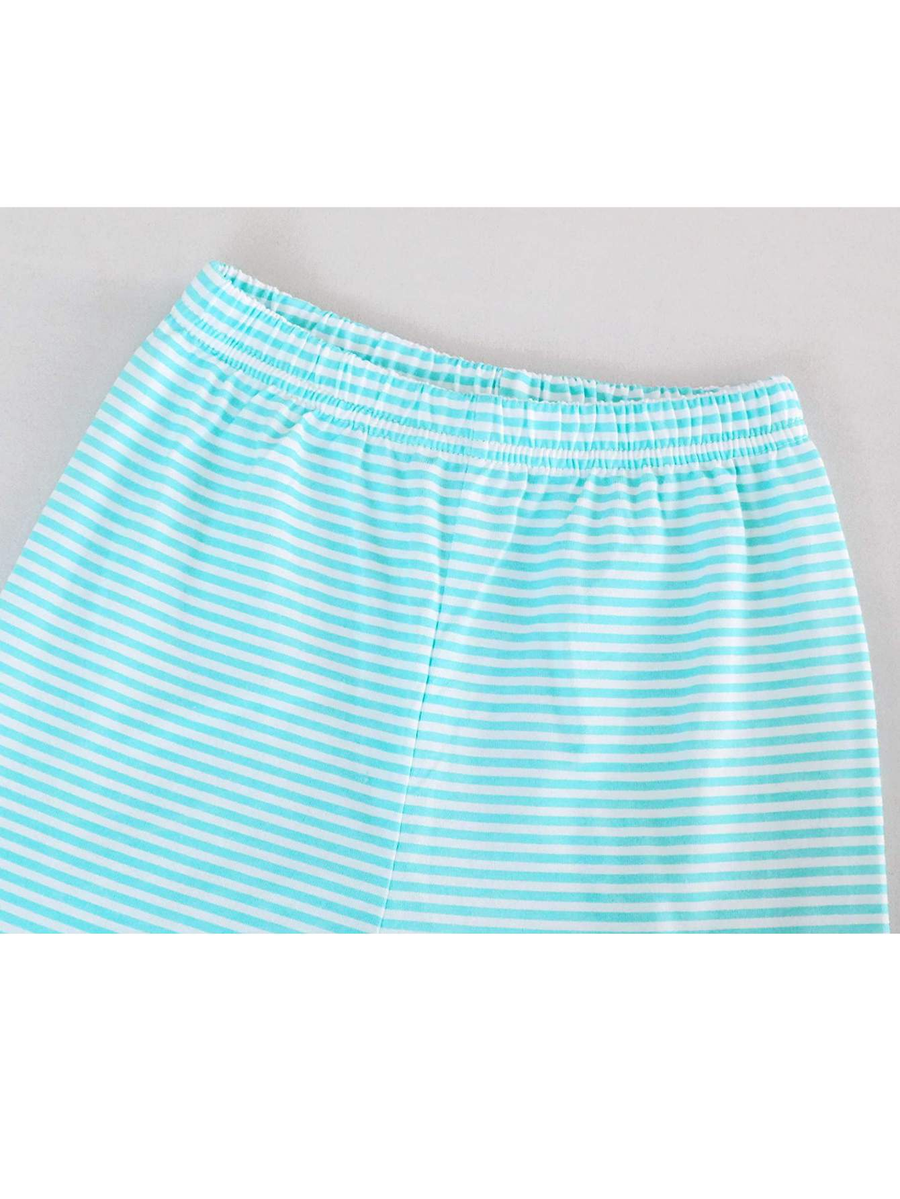 Girls' 6-Piece Snug-Fit Cotton Pajama Set Sleepwear Stripes/Dots